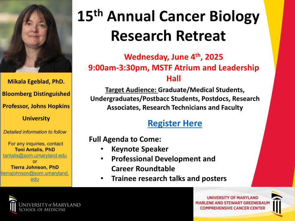 15th Annual Cancer Biology Research Retreat